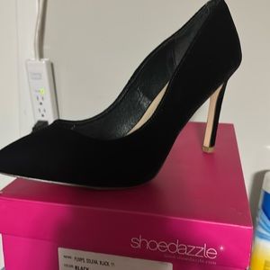 Shoe Dazzle Velvet High Heel Pump